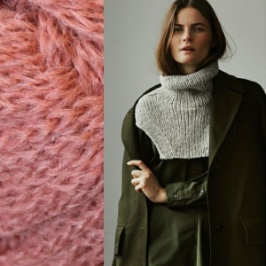 Isager knitting kit Berlin in rose